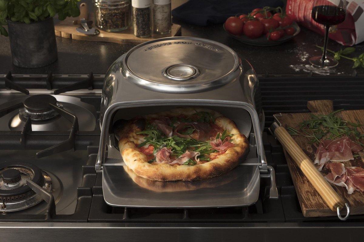 FERNUS Polished Aluminium Pizzaoven