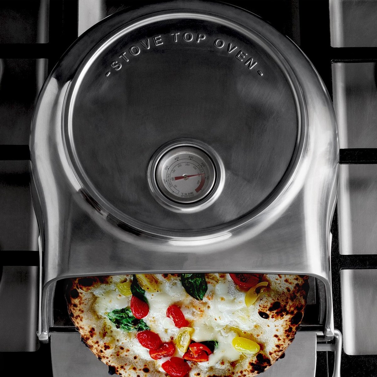 FERNUS Polished Aluminium Pizzaoven