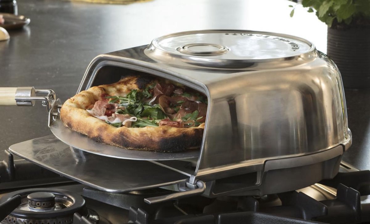 FERNUS Polished Aluminium Pizzaoven
