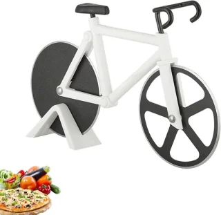 Fietsvormige stalen pizzasnijder
