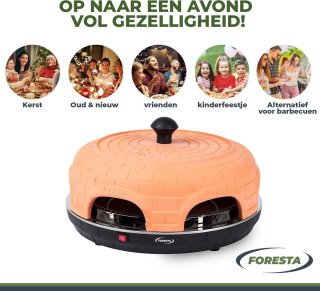 Foresta Pizzaoven 6 Persoons Met Pizzasteen
