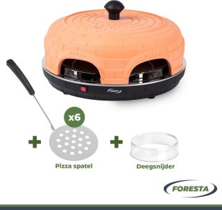 Foresta Pizzaoven 6 Persoons Met Pizzasteen