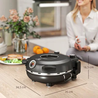 Fubzz Pizzamaker Elektrische Pizzaoven 31 cm