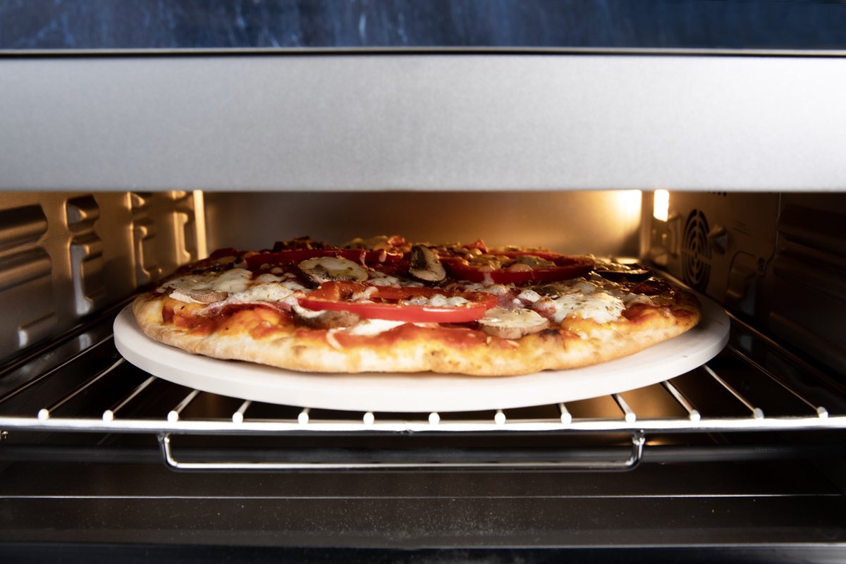 Gastronoma 18310019 Pizzaoven en Airfryer RVS 18L 2000W