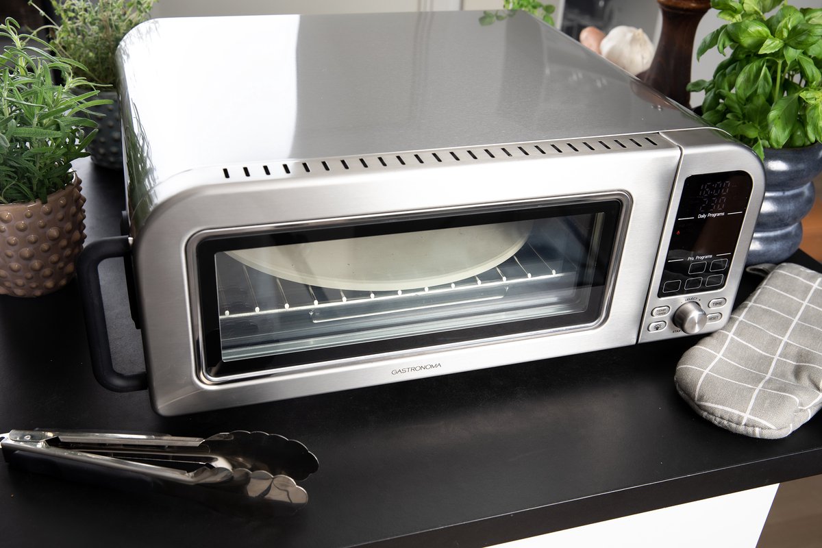 Gastronoma 18310019 Pizzaoven en Airfryer RVS 18L 2000W