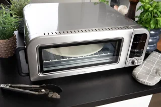 Gastronoma 18310019 Pizzaoven en Airfryer RVS 18L 2000W