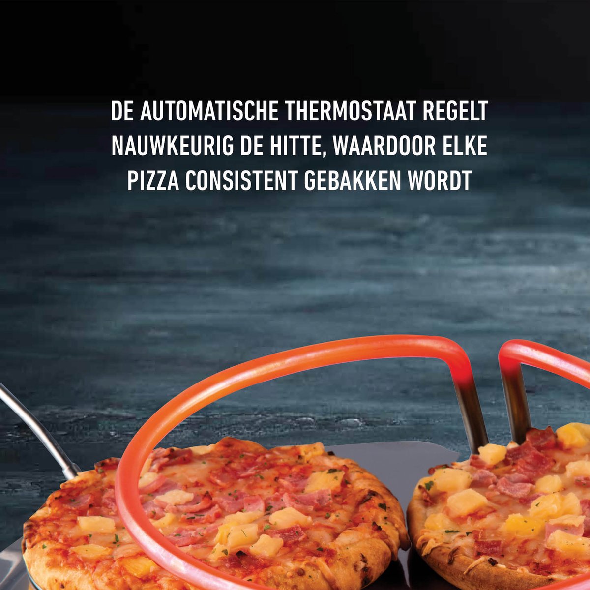 Gastronoma Pizza Oven 4 Personen Keramiek Grijs 18310016