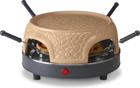 Gastronoma Pizza Oven 4 Personen Keramiek Grijs 18310016