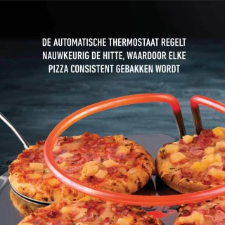 Gastronoma Pizzaoven 6-persoons Keramiek/Grijs 18310017