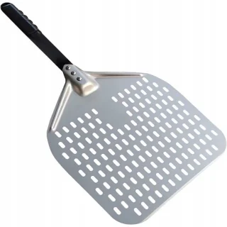 Geperforeerde aluminium pizzaschep 30x35 cm