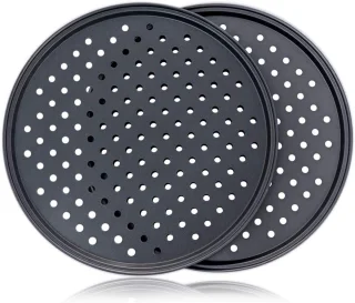 Geperforeerde pizzapan set 30 cm, 2 stuks