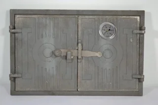 Gietijzeren dubbeldeurs ovendeur voor pizza- en broodoven 42 x 27 cm