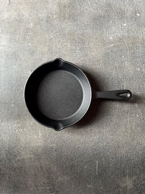 Gietijzeren grillpan pizzaoven 16 cm klein