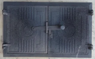 Gietijzeren ovendeur voor pizzaoven 44x33cm zwart