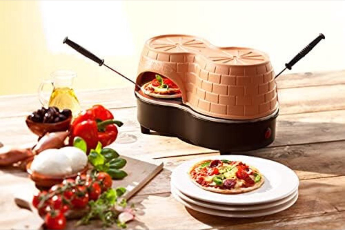 Gourmet Terracotta Klei Pizza Kap 21x22x32 cm