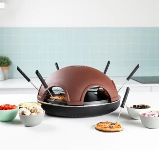 Gourmet Terracotta Pizzaoven 6 Personen Bruin