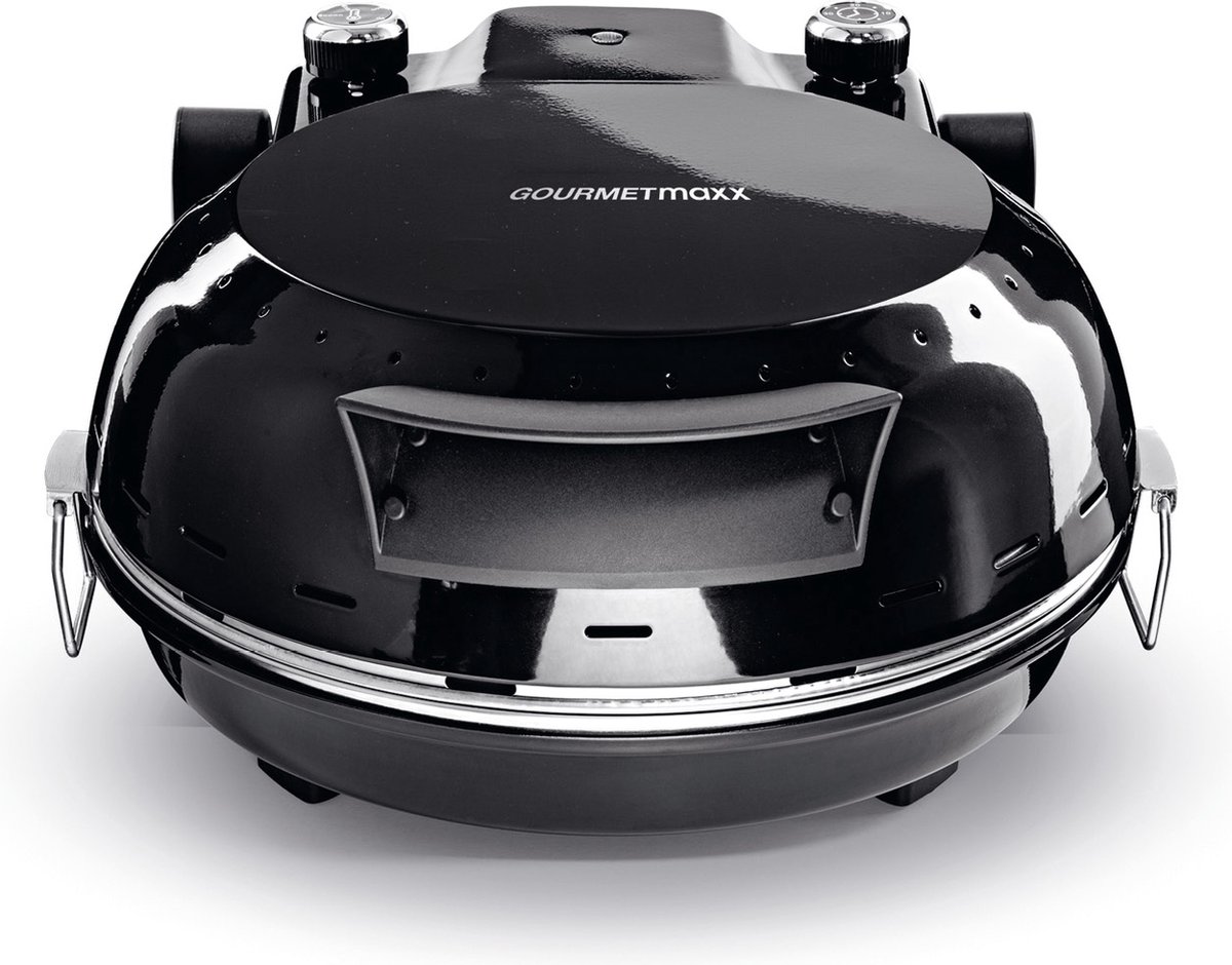 GOURMETmaxx Pizza Maker Zwart met Pizzasteen
