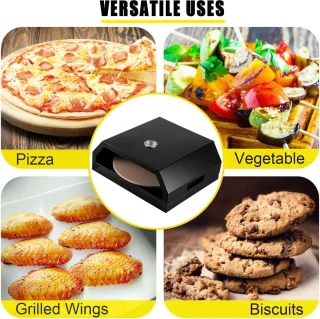 Gran Vida Pizza Oven 30cm RVS Zwart