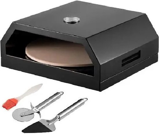 Gran Vida Pizza Oven 30cm RVS Zwart