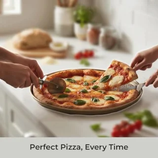 Griddle Set 3-delig + 32 cm Pizza Bakplaat