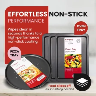 Griddle Set 3-delig + 32 cm Pizza Bakplaat - Medium Ovenbakplaten
