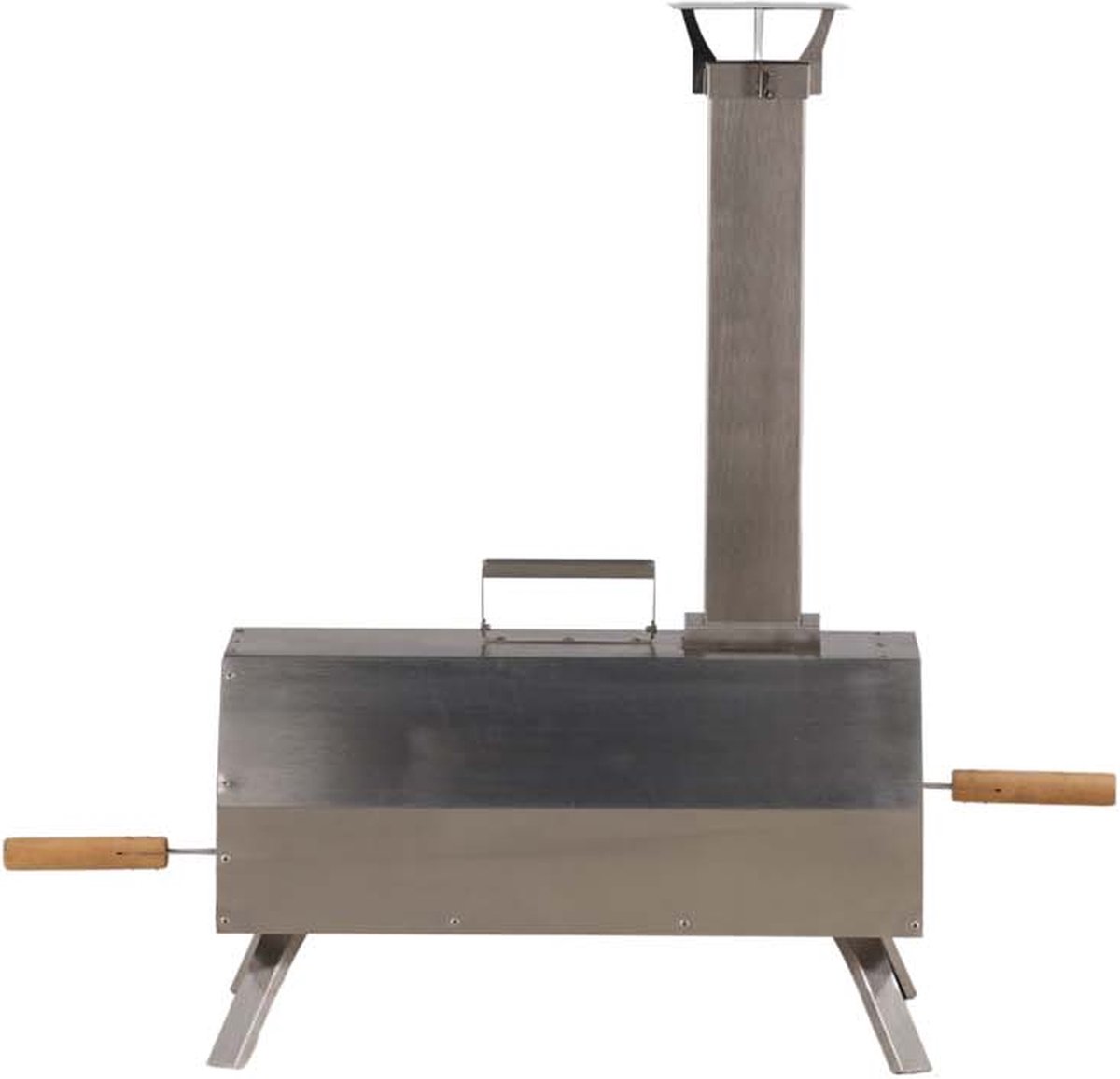 Hamnå pizza oven zilver koolmodel