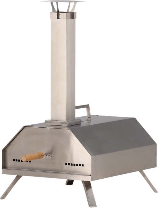 Hamnå pizza oven zilver koolmodel