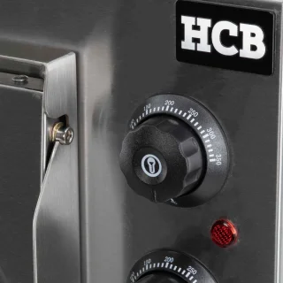 HCB® Dubbele Horeca Pizzaoven 2x40 cm RVS