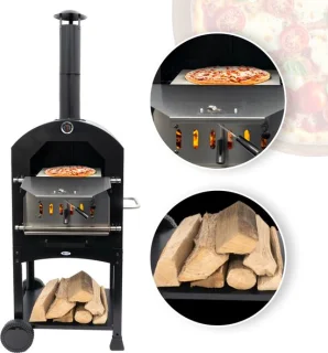 HEAT Outdoor Living Houtgestookte Pizza Oven op Wieltjes