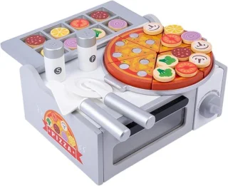 Houten Pizza Keukenset met Speelgoedoven
