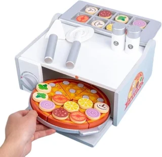 Houten pizza speelset