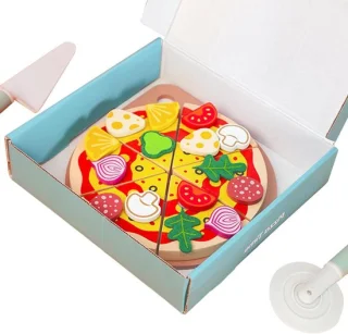 Houten pizza speelset