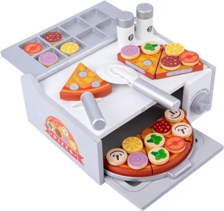 Houten pizza speelset