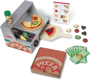 Houten Pizzacorner Speelset