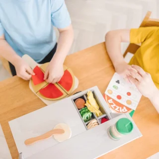 Houten Pizzacorner Speelset
