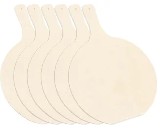 Houten pizzaschalen set van 6