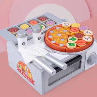 Houten pizzaset - multicolor
