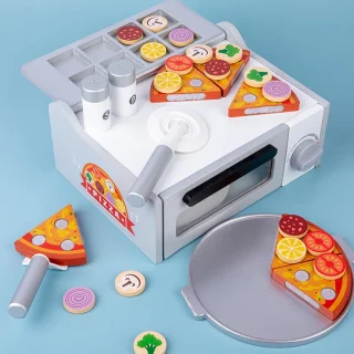 Houten pizzaset - multicolor