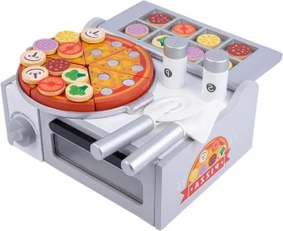 Houten pizzaset - speelgoed pizzaoven