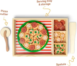 Houten Pizzaset - Speelgoedkeuken