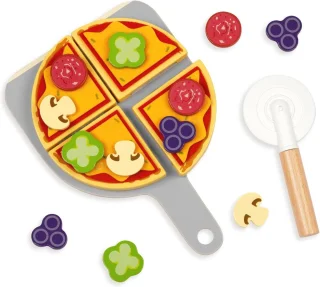 Houten Pizzaset