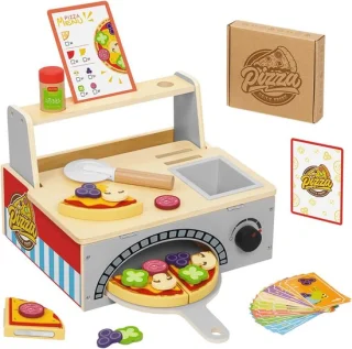 Houten Pizzaset