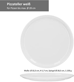 Wat vinden we goed aan de Italiaans Pizzabord Ø30,5 cm - Porselein