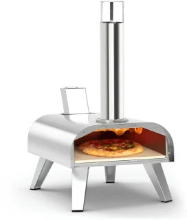 JCP® pizza oven buiten zilver 55x36x74 cm
