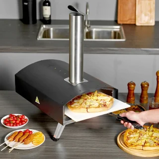 JerMore® Buiten pizzaoven 12 inch RVS