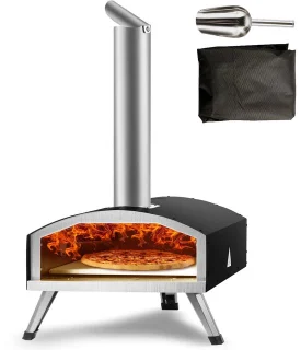 JerMore® Buiten pizzaoven 12 inch RVS