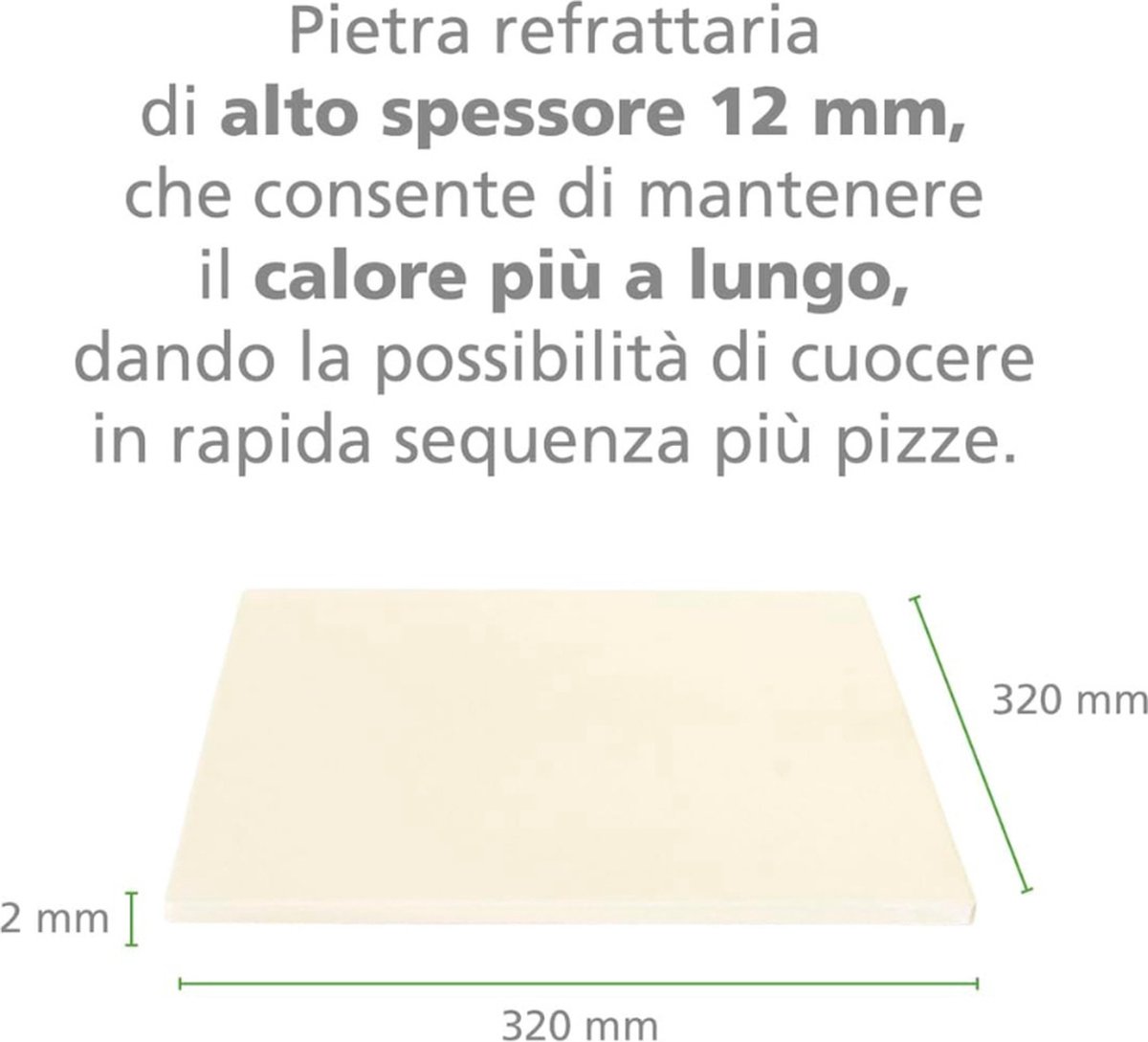 Just Kitchen 884 Professionele Pizzaoven 32 cm 1700 W