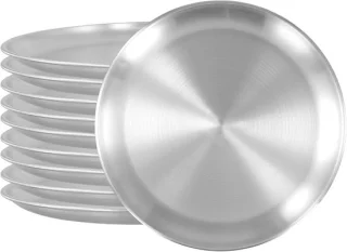 KEILEOHO roestvrijstalen pizzapan 26 cm 10 stuks