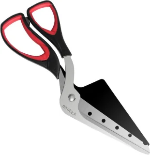 Keukenschaar Pizzaschaar 27 cm Zwart/Rood