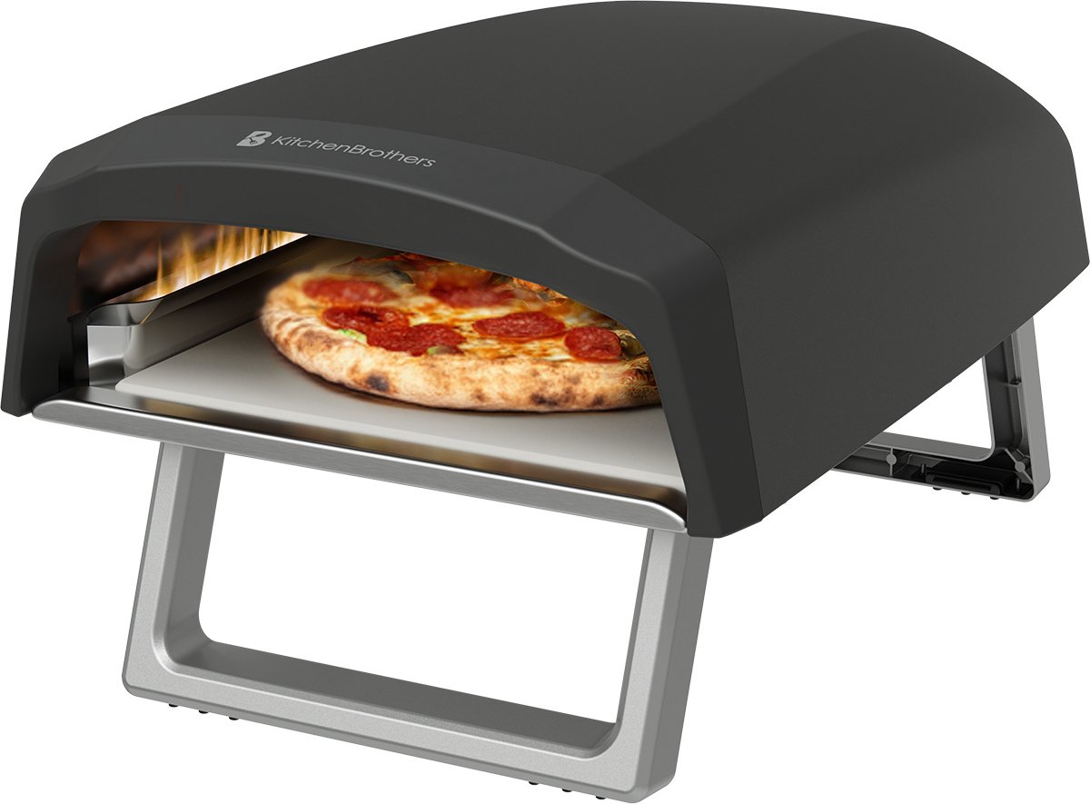 De KitchenBrothers Gas Pizza Oven Tafelmodel in één oogopslag